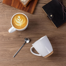 Load image into Gallery viewer, AmorArc 12oz Coffee Mugs, Ceramic Coffee Mugs set of 6 for Man, Woman, Dad, Mom, Modern Coffee Cups with handle for Latte/Cappuccino/Milk/Cocoa. Dishwasher&Microwave Safe, White