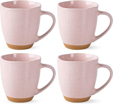 Load image into Gallery viewer, AmorArc 12oz Coffee Mugs, Ceramic Coffee Mugs set of 4 for Man, Woman, Dad, Mom, Modern Coffee Mugs with handle for Latte/Cappuccino/Milk/Cocoa. Dishwasher&Microwave Safe, Cloud Pink