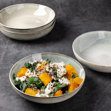 Load image into Gallery viewer, AmorArc 8.5'' Large Pasta Bowls, 36oz Stoneware Wide Serving Bowls Set of 6 for Kitchen for Salad,Fruit,Oatmeal, Microwave Safe, Reactive Glaze