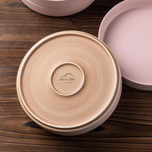 Load image into Gallery viewer, AmorArc 9.0" Large Ceramic Pasta Bowls, 32oz Handmade Speckled Stoneware Pasta Bowls Set of 4, Microwave & Dishwasher Safe Bowls With Terracotta Underside for Fruit Pasta Salad-Pink