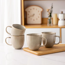 Load image into Gallery viewer, AmorArc 12oz Coffee Mugs, Ceramic Coffee Mugs set of 6 for Man, Woman, Dad, Mom, Modern Coffee Mugs with handle for Latte/Cappuccino/Milk/Cocoa. Dishwasher&Microwave Safe, Cappuccino