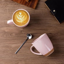 Load image into Gallery viewer, AmorArc 12oz Coffee Mugs, Ceramic Coffee Mugs set of 4 for Man, Woman, Dad, Mom, Modern Coffee Mugs with handle for Latte/Cappuccino/Milk/Cocoa. Dishwasher&Microwave Safe, Cloud Pink