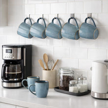 Load image into Gallery viewer, AmorArc Ceramic Coffee Mugs Set of 6, 12oz Stoneware Coffee Mugs Set For Dad Mom Women MEN, Light Weight Coffee Cups for Latte/Tea/Beer/Hot Cocoa, Dishwasher & Microwave Safe,Space Blue