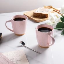Load image into Gallery viewer, AmorArc 12oz Coffee Mugs, Ceramic Coffee Mugs set of 4 for Man, Woman, Dad, Mom, Modern Coffee Mugs with handle for Latte/Cappuccino/Milk/Cocoa. Dishwasher&Microwave Safe, Cloud Pink