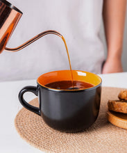 Load image into Gallery viewer, AmorArc 24 oz Soup Mugs with Handles, Jumbo Ceramic Bowls Mugs Set with handles for Coffee Cereal Cappuccino Snacks, Microwave&Dishwasher safe Soup Cups for Meal-Orange