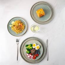 Load image into Gallery viewer, AmorArc Dinner Plates Set of 6, 10.5 Inch Reactive Glaze Ceramic Plates Set, Microwave, Dishwasher Safe, Scratch Resistant, Modern Large Dinnerware Dishes Set Kitchen Stoneware Plates-Reactive Glaze