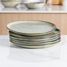 Load image into Gallery viewer, AmorArc Ceramic Dinnerware Sets,Handmade Reactive Glaze Stoneware Plates and Bowls Sets,Highly Chip and Crack Resistant | Dishwasher & Microwave Safe Dishes Set,Service for 4 Set(12pc),Reactive Glaze