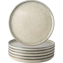 Load image into Gallery viewer, AmorArc Ceramic Plates Set of 6, 8.5 Inch Reactive Glaze Stoneware Plates set, Dessert, Salad, Appetizer, Small Dinner, Microwave, Dishwasher Safe, Scratch Resistant Dishes Set for Kitchen