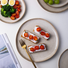 Load image into Gallery viewer, AmorArc Ceramic Dinnerware Sets,Handmade Reactive Glaze Stoneware Plates and Bowls Sets,Highly Scratch Resistant | Dishwasher & Microwave Safe Dishes Set,Service for 12 (36pc)