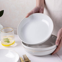 Load image into Gallery viewer, AmorArc 8.5'' Large Ceramic Pasta Bowls Set, 36oz Stoneware Pasta Serving Bowls Set of 6 for Kitchen, Wide Bowls for Pasta,Salad,Oatmeal, Microwave Safe, Reactive-Color