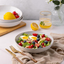 Load image into Gallery viewer, AmorArc 8.5'' Large Ceramic Pasta Bowls Set, 36oz Stoneware Pasta Serving Bowls Set of 6 for Kitchen, Wide Bowls for Pasta,Salad,Oatmeal, Microwave Safe, Reactive-Color