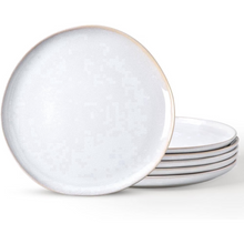 Load image into Gallery viewer, AmorArc Ceramic Plates Set of 6, 8.5 Inch Handmade Reactive Glaze Stoneware Plates set for Dessert, Salad, Appetizer, Dinner, Microwave & Dishwasher Safe, Scratch Resistant-Reactive Color