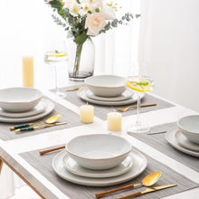 Load image into Gallery viewer, AmorArc Ceramic Plates Set of 6, 8.5 Inch Handmade Reactive Glaze Stoneware Plates set for Dessert, Salad, Appetizer, Dinner, Microwave & Dishwasher Safe, Scratch Resistant-Reactive Color