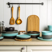 Load image into Gallery viewer, 8.5 Inch Salad Plates Set of 6 with Wavy Rim - ASP005 Microwave, Dishwasher Safe, Scratch Resistant