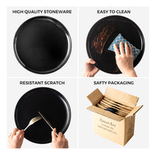 Load image into Gallery viewer, Ceramic Dinner Plates 10.5 Inch Stoneware Set of 6 - ADP003