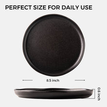 Load image into Gallery viewer, 8.5 Inch Salad Plates Set of 6 with Wavy Rim - ASP005 Microwave, Dishwasher Safe, Scratch Resistant