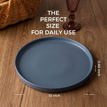 Load image into Gallery viewer, Matte Stoneware Dinner Plates 10.0 Inch Set of 6 - ADP001