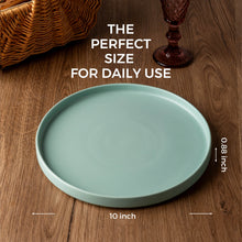 Load image into Gallery viewer, Matte Stoneware Dinner Plates 10.0 Inch Set of 6 - ADP001