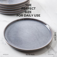 Load image into Gallery viewer, Reactive Glaze Ceramic Plates 10.75 Inch Set of 6 -ADP009
