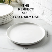 Load image into Gallery viewer, 8.5 In Speckled Handcrafted Wavy Rim Plates Set of 6-ASP006 Microwave & Dishwasher Safe