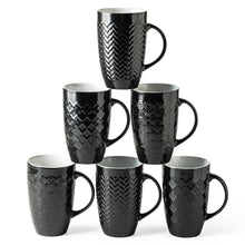 Load image into Gallery viewer, Ceramic Tall Coffee Mugs with Geometric Patterns 20OZ Set of 6 - ACM002