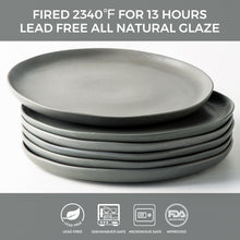 Load image into Gallery viewer, Wavy Rim Dinner Plates 10.5 Inch Set of 6 - ADP005