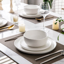 Load image into Gallery viewer, 8.5 In Speckled Handcrafted Wavy Rim Plates Set of 6-ASP006 Microwave & Dishwasher Safe