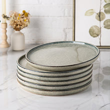 Load image into Gallery viewer, Reactive Glaze Ceramic Plates 10.75 Inch Set of 6 -ADP009