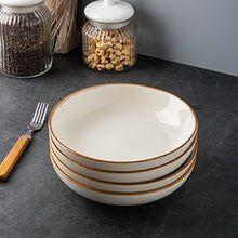 Load image into Gallery viewer, 8.5 inch Ceramic Salad / Pasta Bowls 36OZ Set of 4