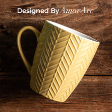 Load image into Gallery viewer, Ceramic Coffee Mugs with Multi Textured Patterns 18oz Set of 6 -ACM007