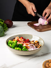 Load image into Gallery viewer, 8.5 inch Stoneware Pasta/ Salad Bowls 36OZ Set of 4 - APB009