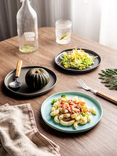 Load image into Gallery viewer, 8.5 Inch Salad Plates Set of 6 with Wavy Rim - ASP005 Microwave, Dishwasher Safe, Scratch Resistant