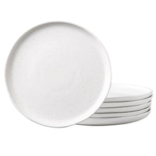 Load image into Gallery viewer, 8.5 In Speckled Handcrafted Wavy Rim Plates Set of 6-ASP006 Microwave & Dishwasher Safe