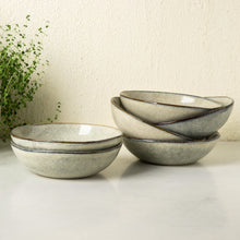 Load image into Gallery viewer, Handmade Stoneware Cereal /Soup /Salad Bowls 24OZ Set of 6 -ACB007
