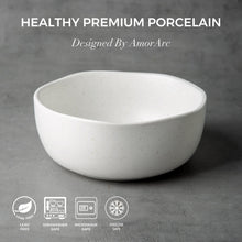 Load image into Gallery viewer, 28oz Speckled Handcrafted Wavy Rim Bowls Set-ACB006