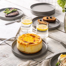 Load image into Gallery viewer, Matte Stoneware Dinner Plates 8.0 Inch Set of 6 - ASP001