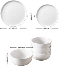 Load image into Gallery viewer, Handcrafted Speckled Modern Ceramic Dinnerware Set 18 PCs
