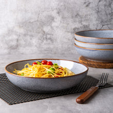 Load image into Gallery viewer, 8.5 inch Ceramic Salad / Pasta Bowls 36OZ Set of 4