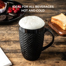 Load image into Gallery viewer, Ceramic Tall Coffee Mugs with Geometric Patterns 20OZ Set of 6 - ACM002