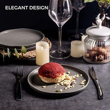 Load image into Gallery viewer, Wavy Rim Stoneware Ceramic Dinnerware Set (16pcs)