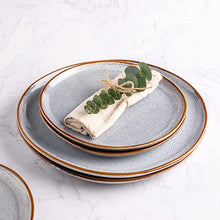 Load image into Gallery viewer, Handmade Reactive Glaze Dinnerware Set for 4 (12pc)