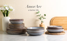 Load image into Gallery viewer, 8.5 inch Ceramic Salad / Pasta Bowls 36OZ Set of 4