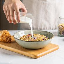 Load image into Gallery viewer, AmorArc Ceramic Cereal Bowls Set of 6, 24 oz Handmade Stoneware Bowls Set for Cereal Soup Salad, Stylish Kitchen bowls for Meal, Dishwasher &amp; Microwave Safe, Reactive Glaze-Reactive Color

