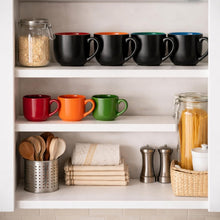 Load image into Gallery viewer, AmorArc 24 oz Soup Mugs with Handles, Jumbo Ceramic Bowls Mugs Set with handles for Coffee Cereal Cappuccino Snacks, Microwave&amp;Dishwasher safe Soup Cups for Meal-Multicolor
