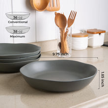 Load image into Gallery viewer, Wavy Rim Large Pasta/Salad Serving Bowls 38OZ Set of 4- APB005

