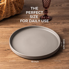 Load image into Gallery viewer, Matte Stoneware Dinner Plates 10.0 Inch Set of 6  - ADP001
