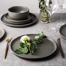 Load image into Gallery viewer, Wavy Rim Stoneware Ceramic Dinnerware Set (16pcs)
